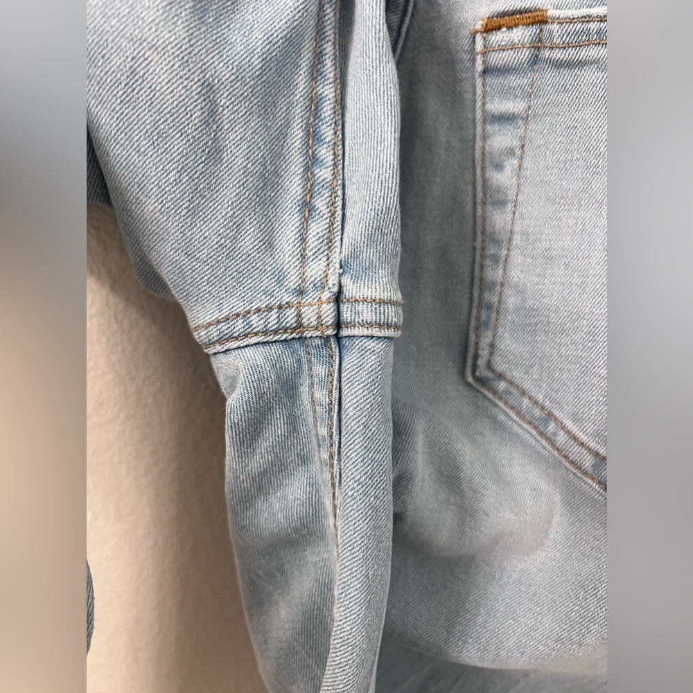 Abercrombie & Fitch Curve Love The Ankle Straight Ultra Hi Rise Jeans Blue Sz 4s - Picture 10 of 11